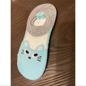 Toddler 2-4T blue mesh socks